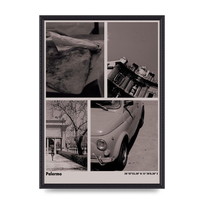35Mm Palermo Sicily Printed Poster - A2 framed