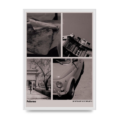35Mm Palermo Sicily Printed Poster - A2 framed