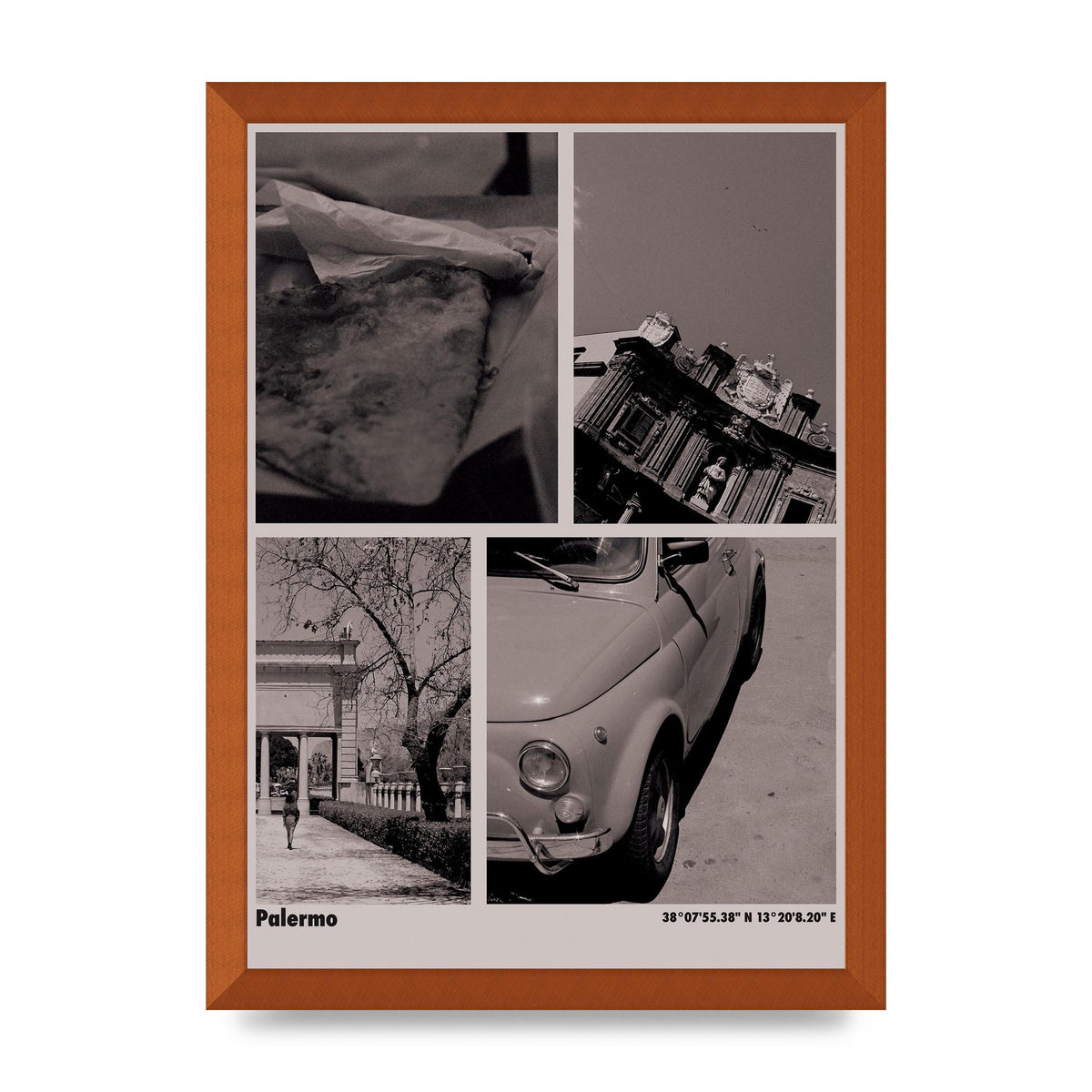 35Mm Palermo Sicily Printed Poster - A3 framed