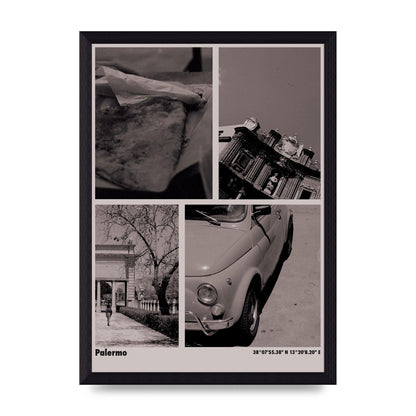35Mm Palermo Sicily Printed Poster - A4 framed