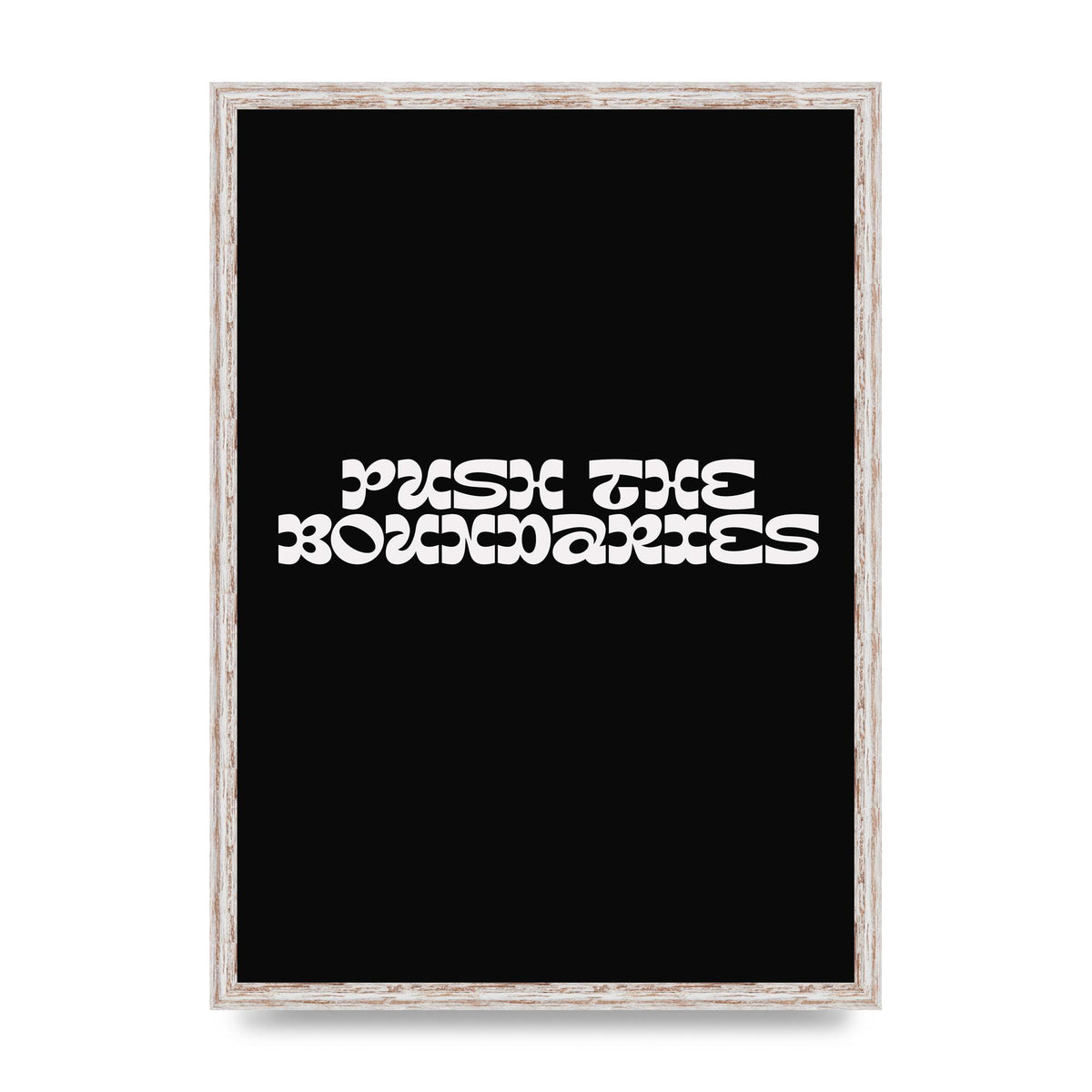 Push The Boundaries Quote" Wall Art - A2 framed