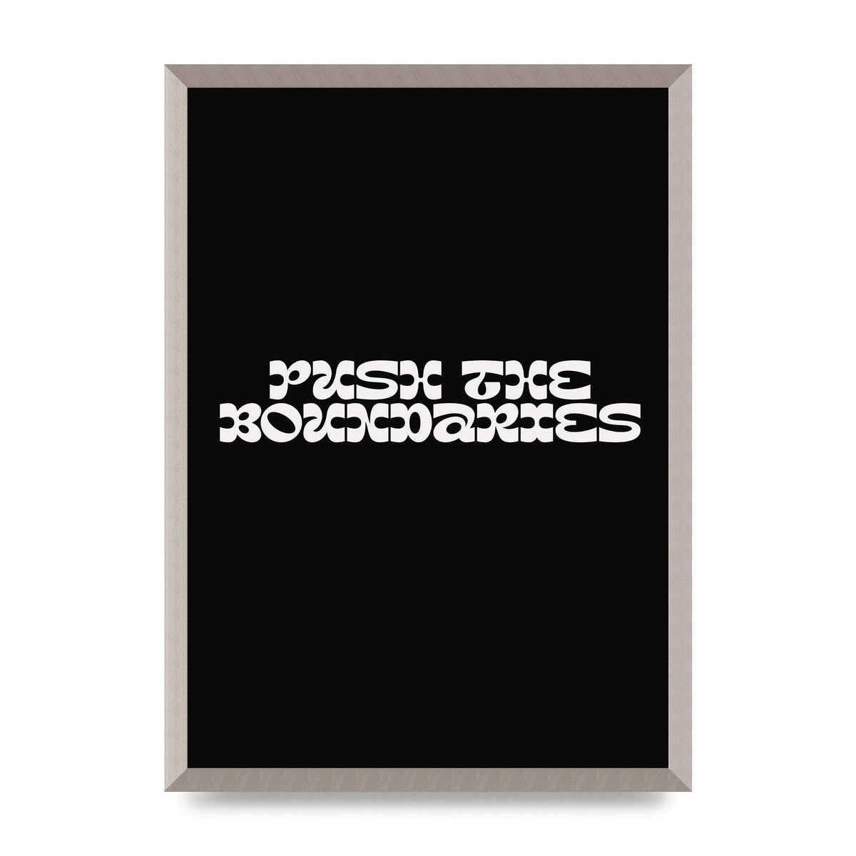 Push The Boundaries Quote" Wall Art - A2 framed