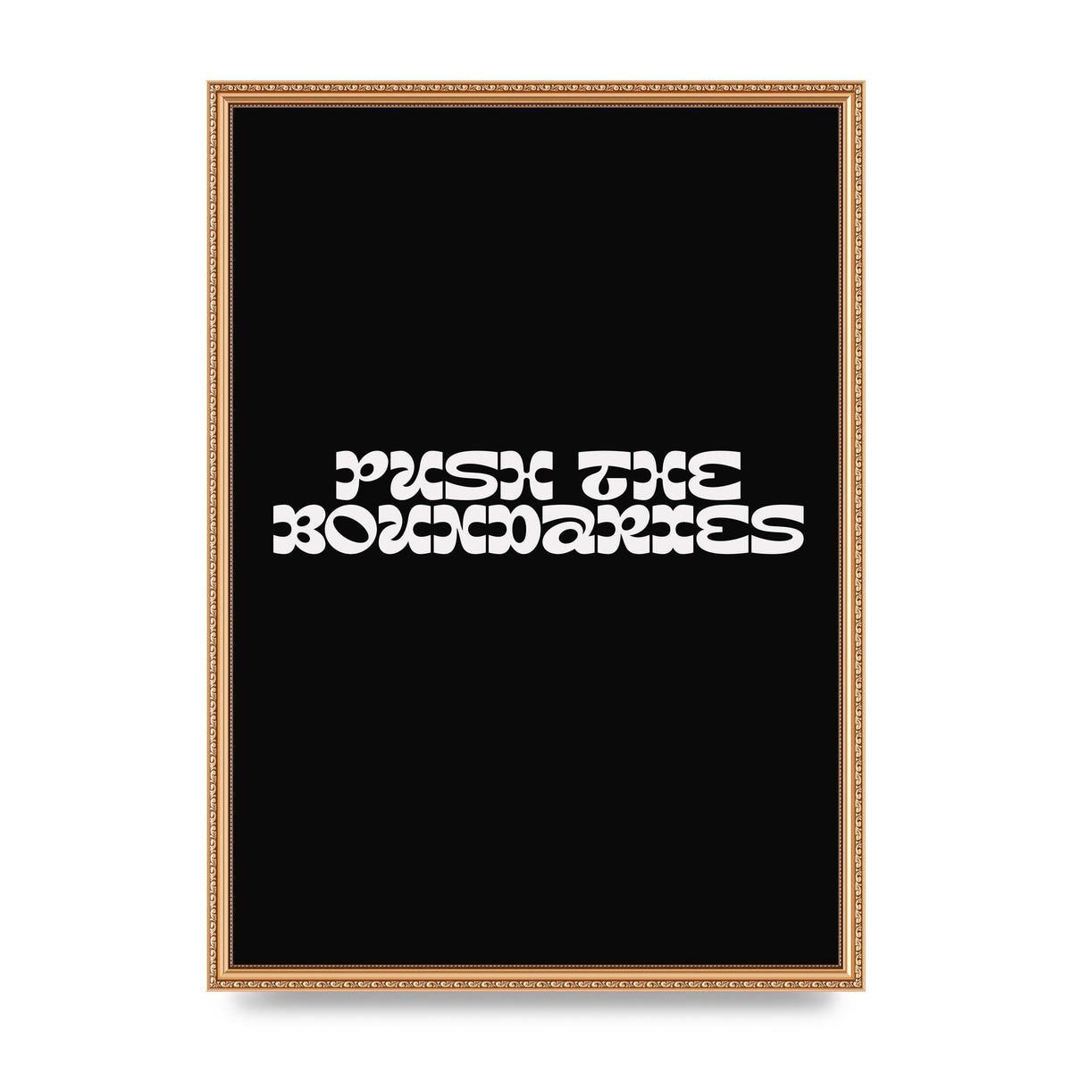 Push The Boundaries Quote" Wall Art - A2 framed