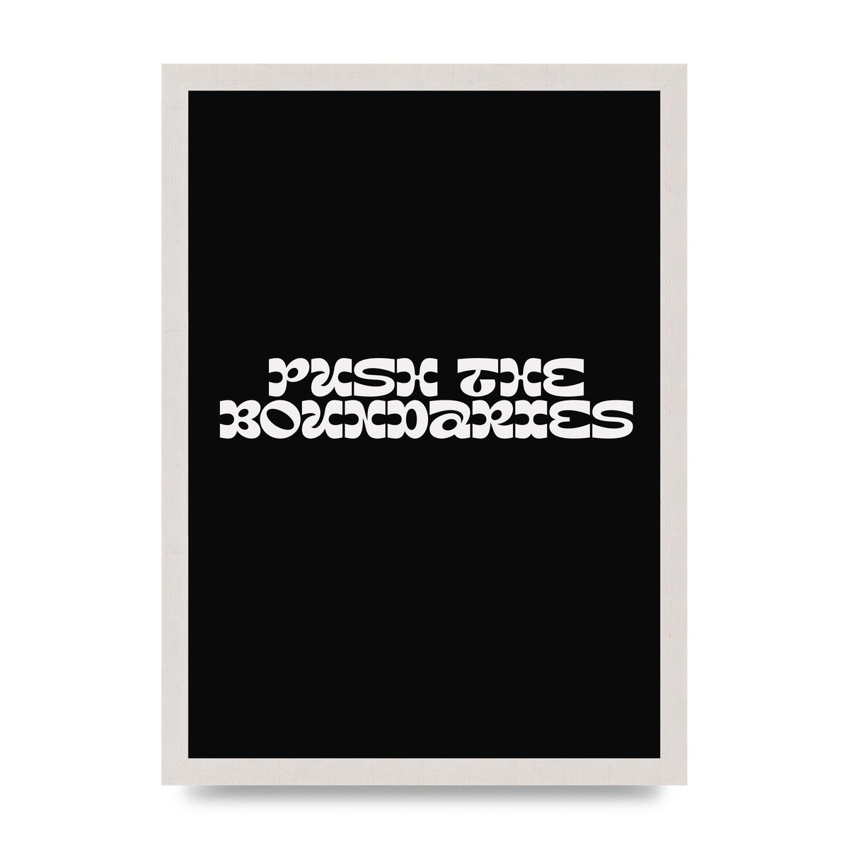 Push The Boundaries Quote" Wall Art - A3 framed