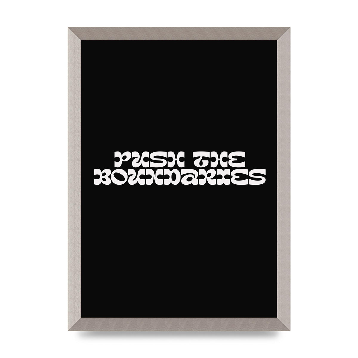 Push The Boundaries Quote" Wall Art - A3 framed