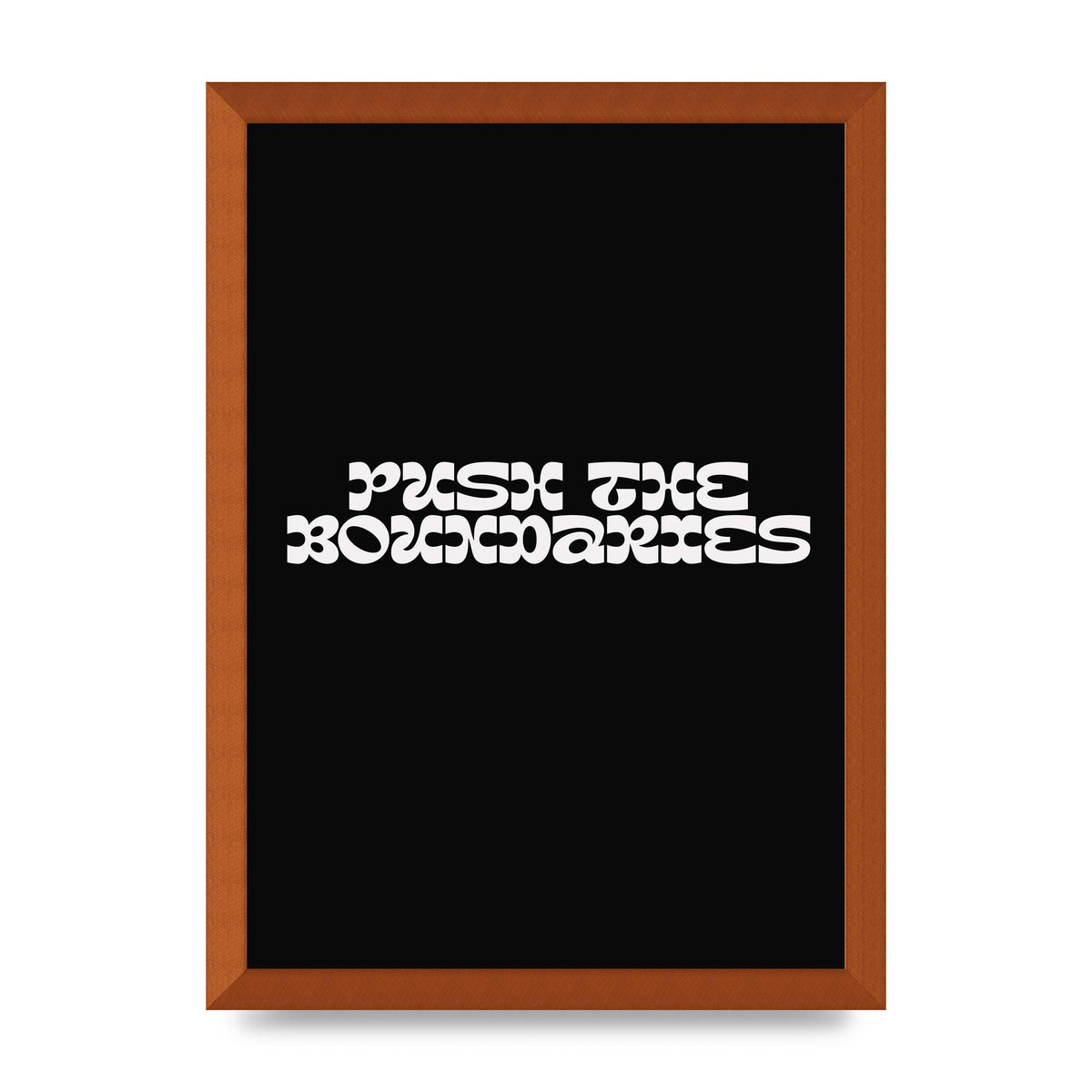 Push The Boundaries Quote" Wall Art - A3 framed