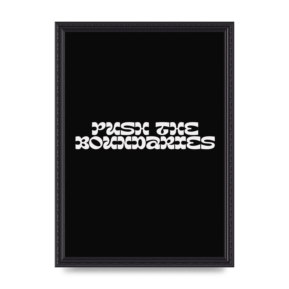 Push The Boundaries Quote" Wall Art - A3 framed