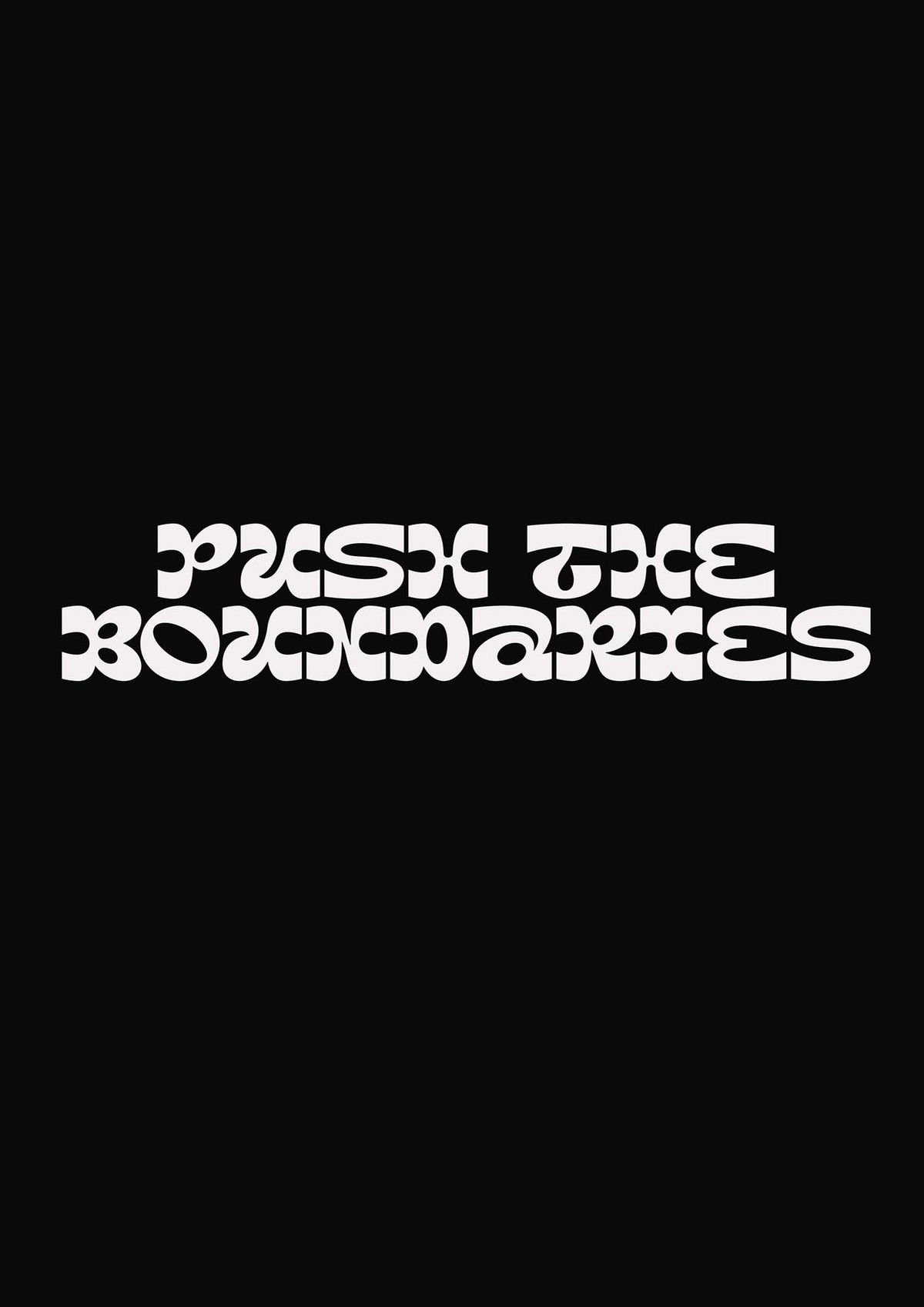 Push The Boundaries Quote" Wall Art - detail