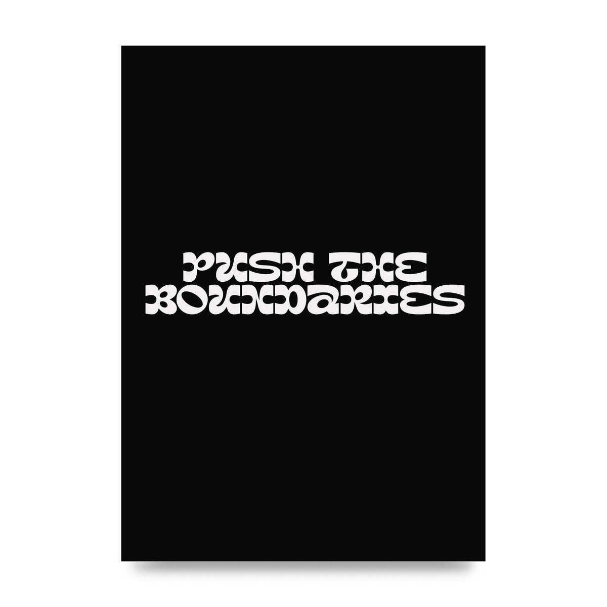 Push The Boundaries Quote" Wall Art - unframed print