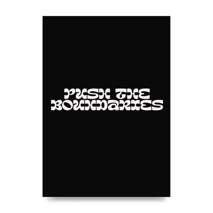 Push The Boundaries Quote" Wall Art - unframed print