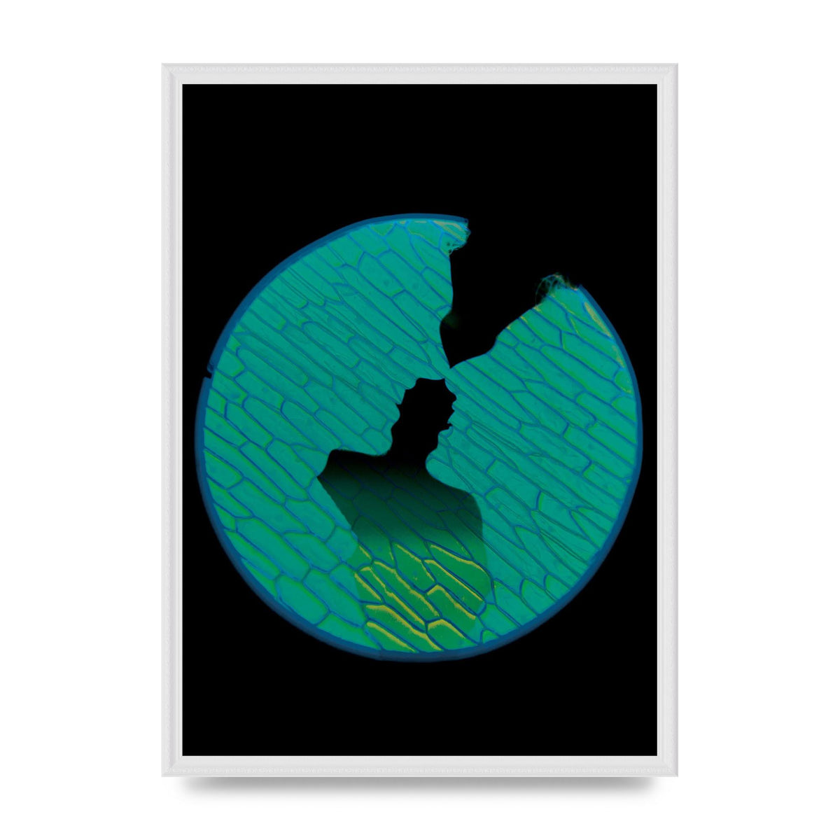 Couple Kissing Lofi Art For The Home - A2 framed