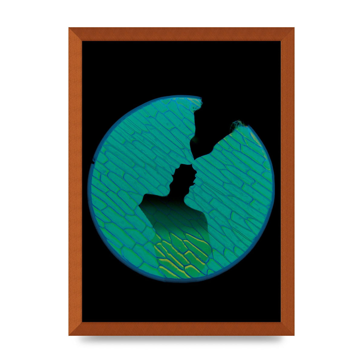 Couple Kissing Lofi Art For The Home - A3 framed