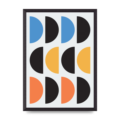 Abstract Disc Printed Poster - A2 framed