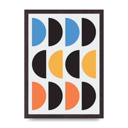 Abstract Disc Printed Poster - A3 framed