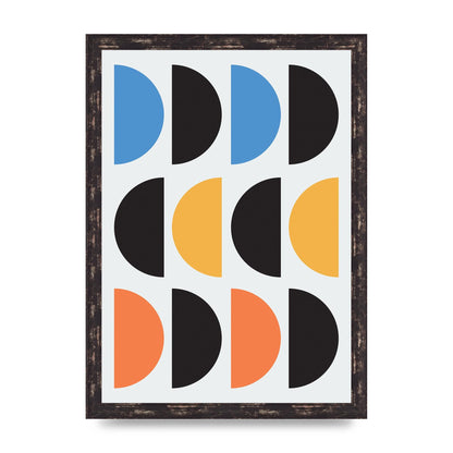 Abstract Disc Printed Poster - A3 framed