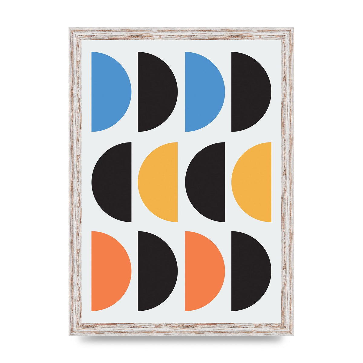Abstract Disc Printed Poster - A3 framed