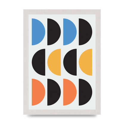 Abstract Disc Printed Poster - A4 framed