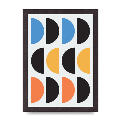 Abstract Disc Printed Poster - A4 framed