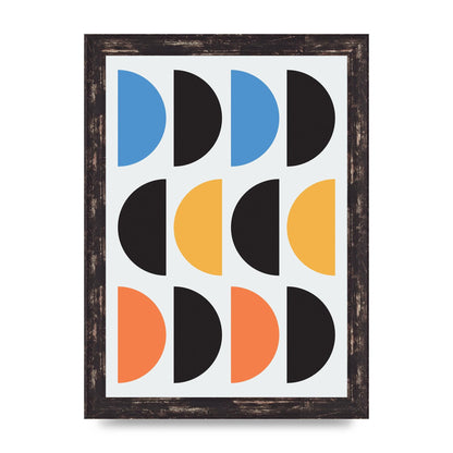 Abstract Disc Printed Poster - A4 framed
