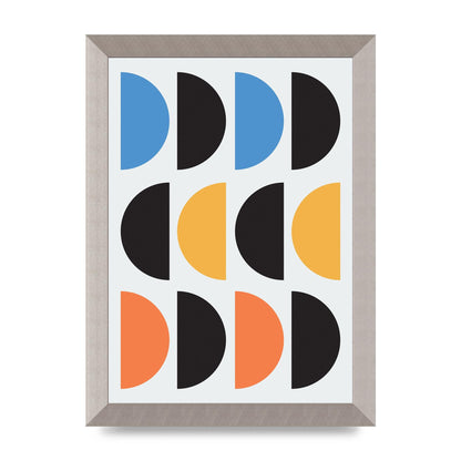 Abstract Disc Printed Poster - A4 framed
