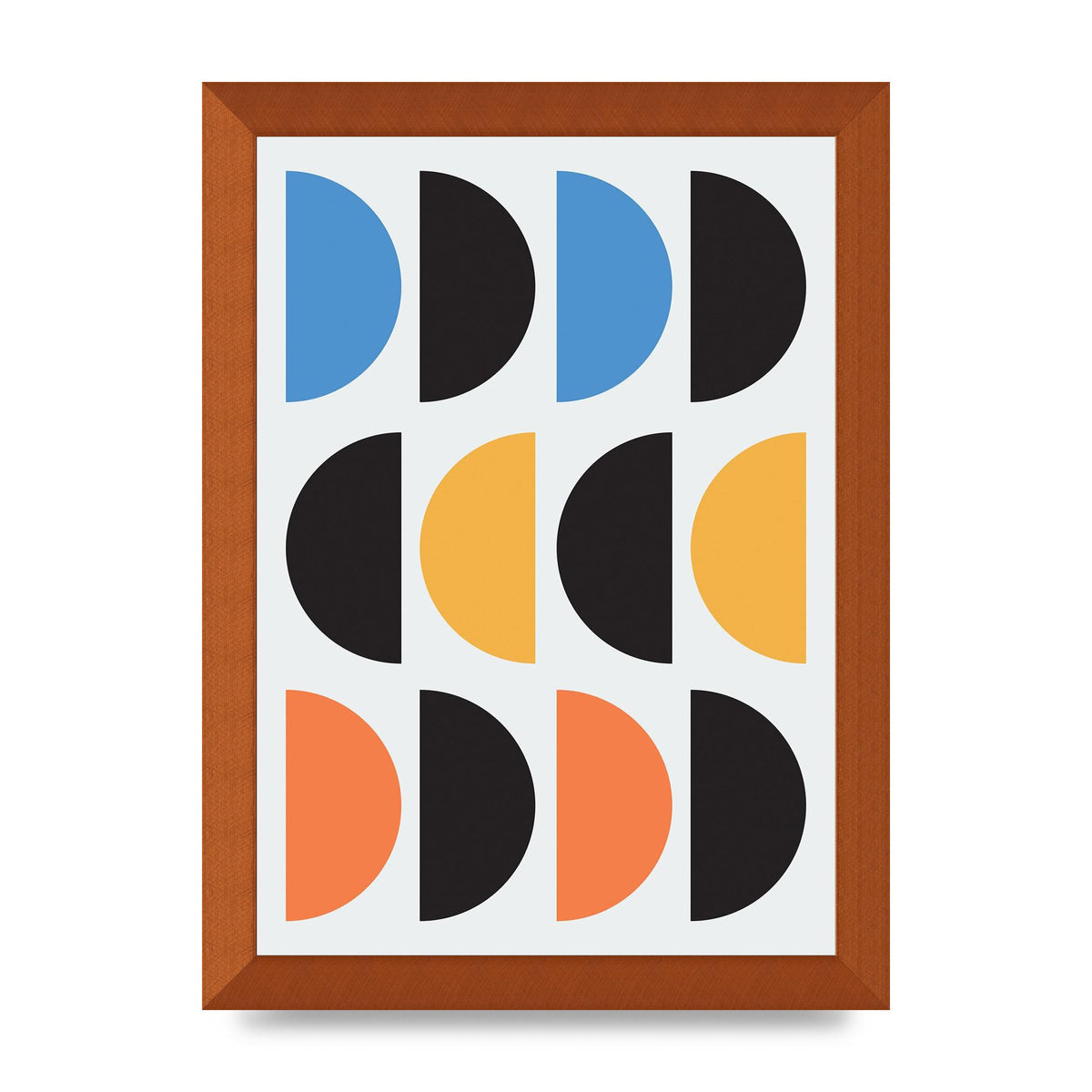 Abstract Disc Printed Poster - A4 framed