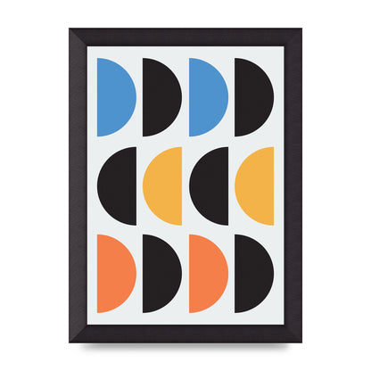 Abstract Disc Printed Poster - A4 framed