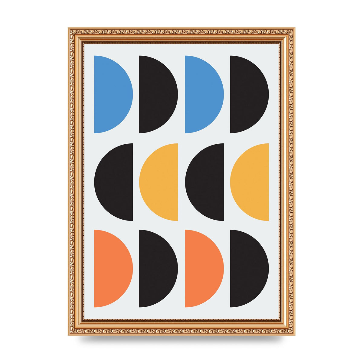 Abstract Disc Printed Poster - A4 framed
