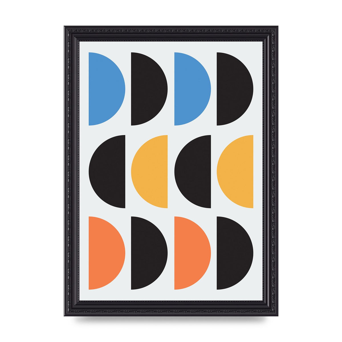 Abstract Disc Printed Poster - A4 framed