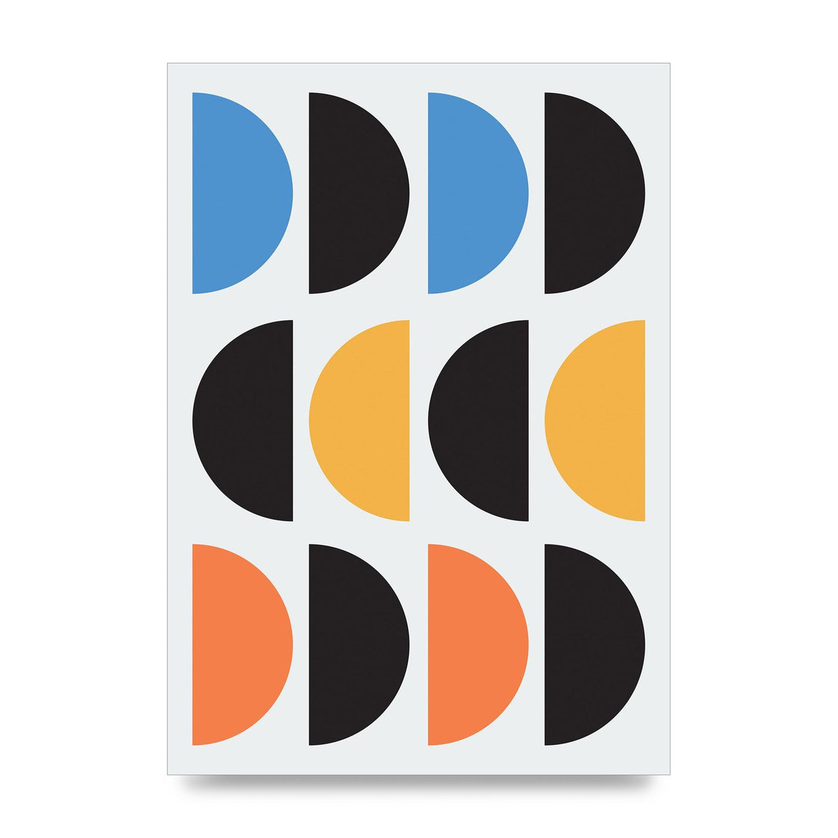 Abstract Disc Printed Poster - unframed print