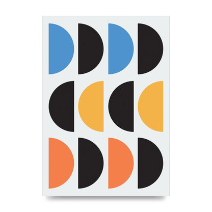 Abstract Disc Printed Poster - unframed print