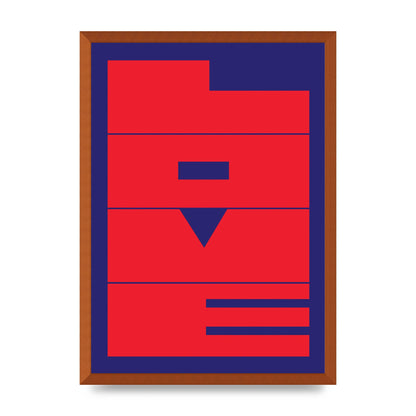 Love Abstract Red" Art For The Home - A2 framed
