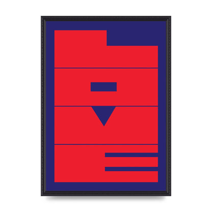 Love Abstract Red" Art For The Home - A2 framed