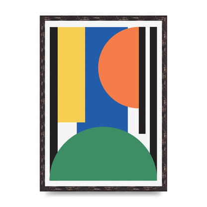 Abstract Shape Three Wall Art - A2 framed