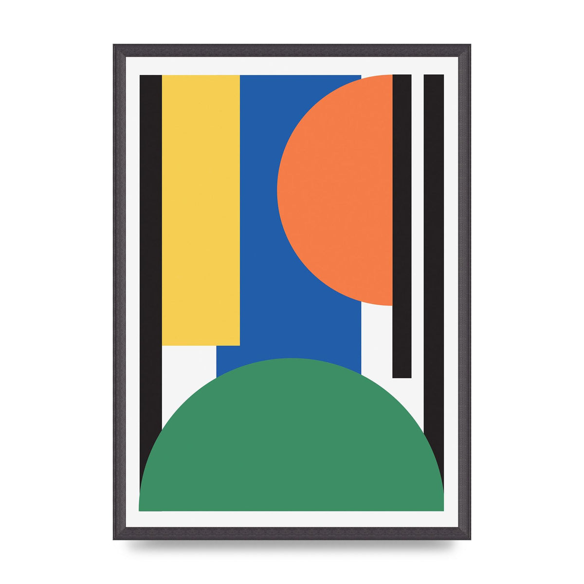 Abstract Shape Three Wall Art - A2 framed