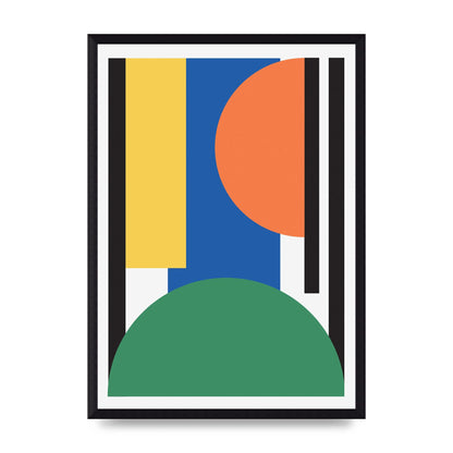 Abstract Shape Three Wall Art - A3 framed