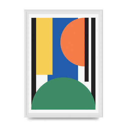Abstract Shape Three Wall Art - A3 framed