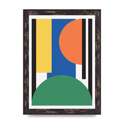 Abstract Shape Three Wall Art - A4 framed