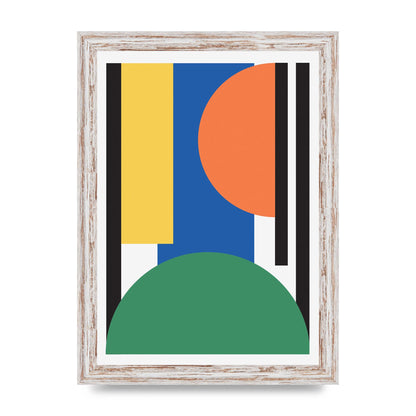Abstract Shape Three Wall Art - A4 framed