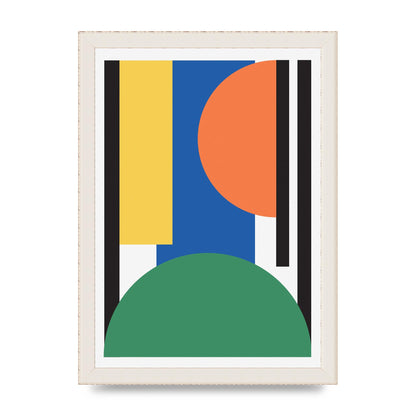 Abstract Shape Three Wall Art - A4 framed