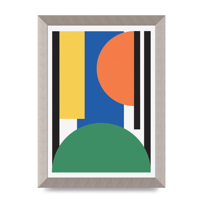 Abstract Shape Three Wall Art - A4 framed