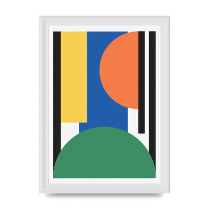 Abstract Shape Three Wall Art - A4 framed