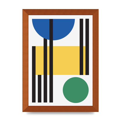 Abstract Shape Two Art For The Home - A4 framed