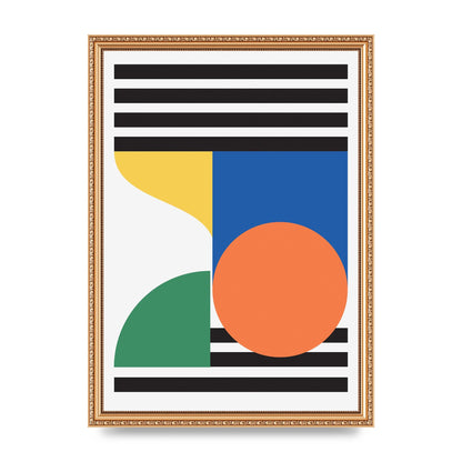 Abstract Shape One Printed Poster - A3 framed