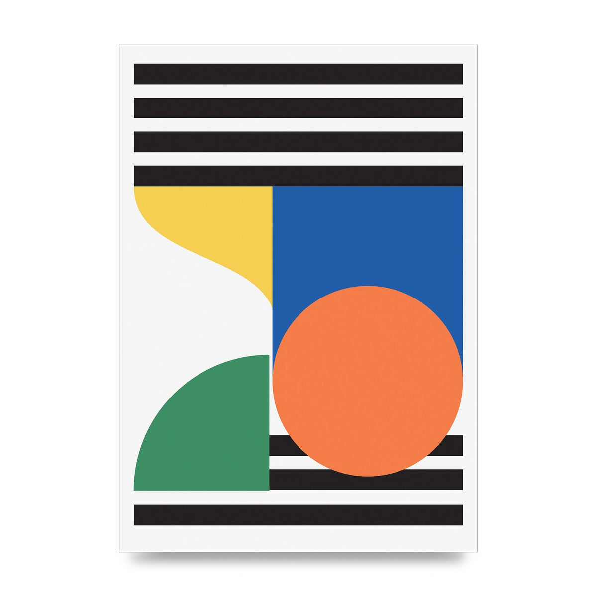 Abstract Shape One Printed Poster - unframed print