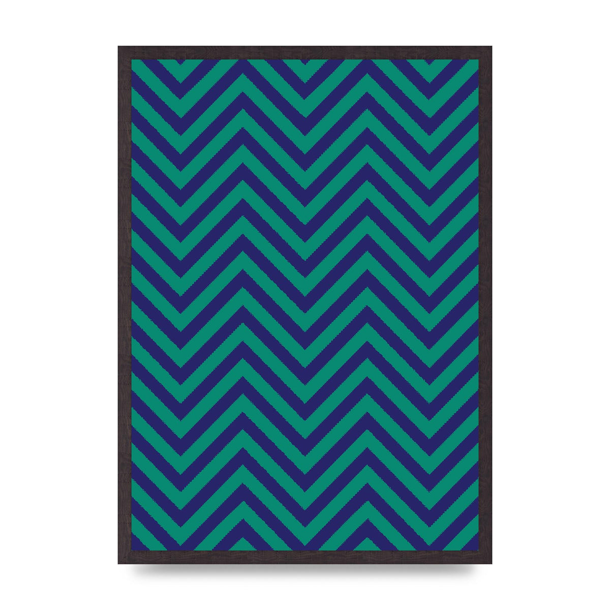 Zig Zag Ripple Art For The Home - A2 framed