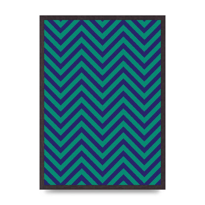 Zig Zag Ripple Art For The Home - A2 framed