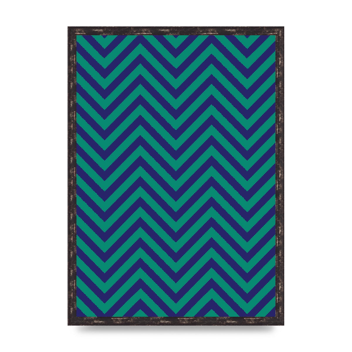 Zig Zag Ripple Art For The Home - A2 framed