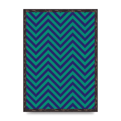 Zig Zag Ripple Art For The Home - A2 framed