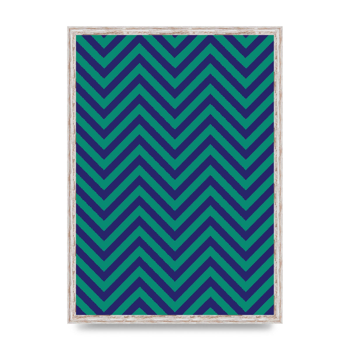 Zig Zag Ripple Art For The Home - A2 framed