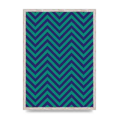 Zig Zag Ripple Art For The Home - A2 framed